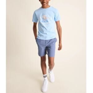 NEW CHUBBIES Boys Soft Blue The Howlin' For The Weekend Pullover T-Shirt Size M